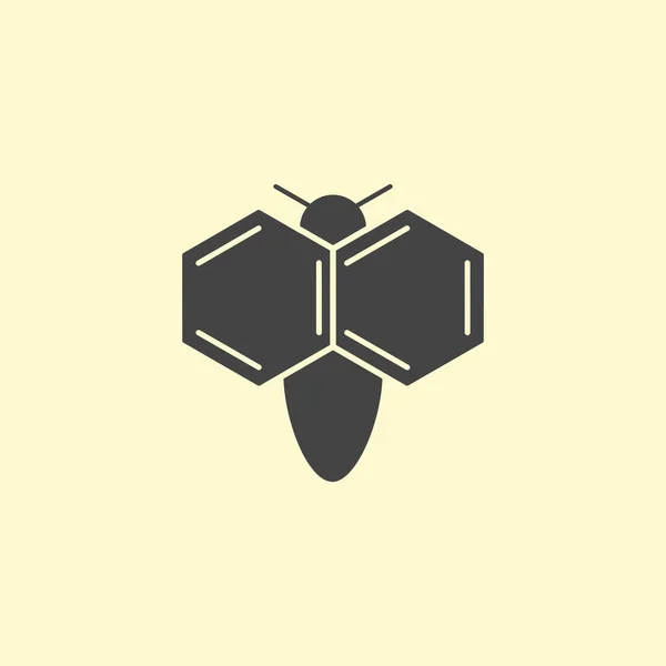 Diseño Del Logo Del Insecto Fórmula Química Las Alas Insectos — Archivo Imágenes Vectoriales