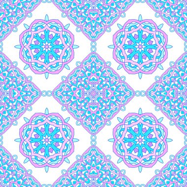 Etnik tarzdaki soyut unsurların kusursuz deseni