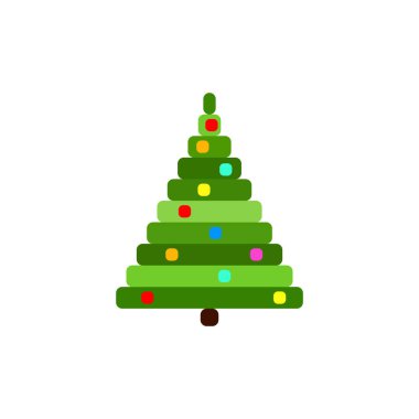Vektör pikseli Noel ağacı.