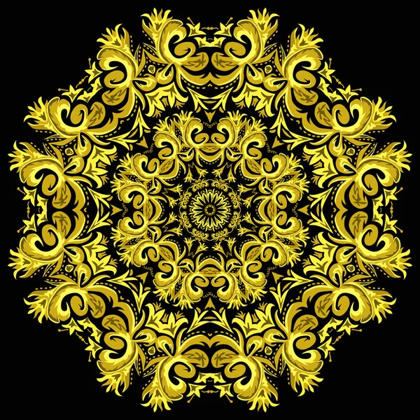 Mandala kartıyla parlak süsleme Illustration. Geometrik CIR