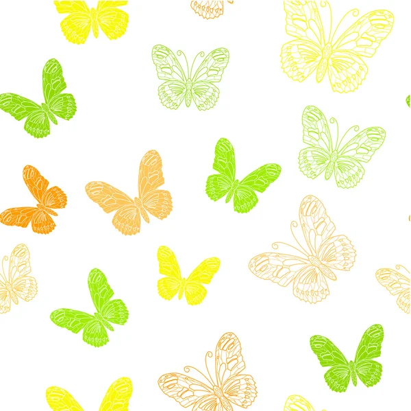 Seamless pattern made of butterflies — Stock Vector