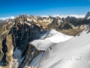 Aiguille du Midi üstten görüntülemek