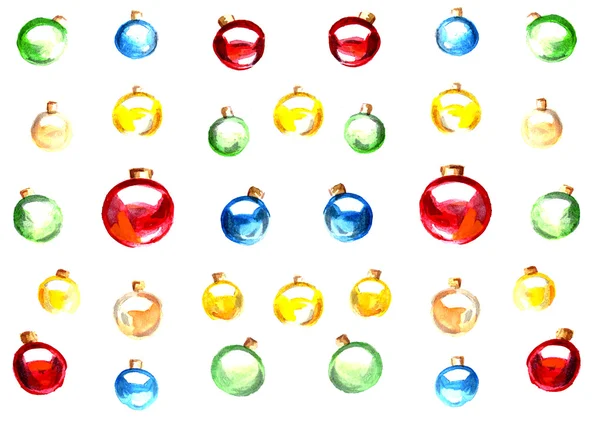 Ghirlanda di Natale colorata per l'albero di Natale e decorazioni — Foto Stock