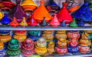 Renkli tajine Hatıra Fas.