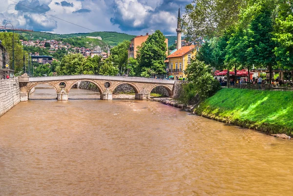 波斯尼亚萨拉热窝城市景观. — 图库照片