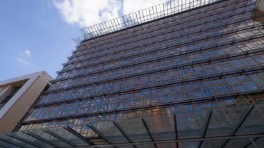 BRÜKSEL, BELGIUM - 27 Eylül 2025: Avrupa Komisyonu 'nun şehir merkezindeki genel merkezi olarak Avrupa binası. Önemli zirve ve ve etkinlikler için uluslararası siyasi AB buluşma yeri