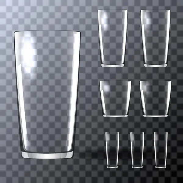 Vecteur de verres vides — Image vectorielle