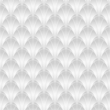 Sanat deco tarzında kusursuz bir desen. Duvar kağıtları için kabuklu arkaplan