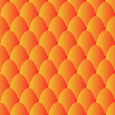 Balık pulları pürüzsüz desen. Deniz kızı kuyruğu geçmişi. Daireler çizerek desen. Balık pulu afişi. Vektör illüstrasyonu