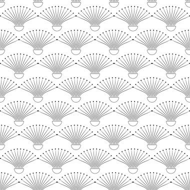 Modern elementlerle kusursuz çiçek deseni. Zarif 1920 'ler tarzı arkaplan