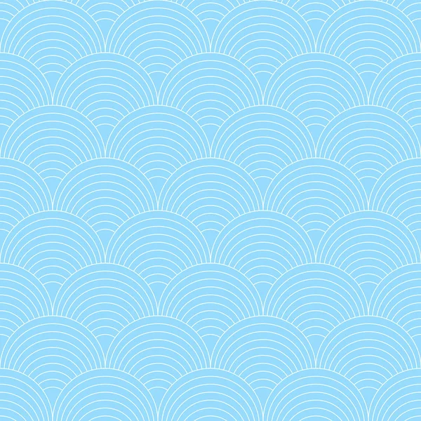 Bølger Abstrakt Sømløs Geometrisk Linjemønster Orientalsk Stil – stockvektor