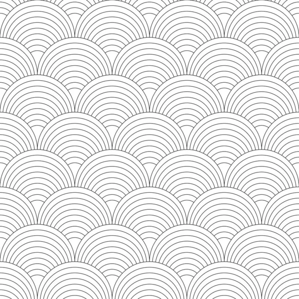 Wellen Abstraktes Nahtloses Geometrisches Linienmuster Orientalischen Stil — Stockvektor