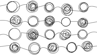 Karışık ve sökülmüş karalama elle çizilmiş arkaplan