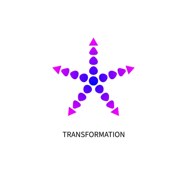 Icona cambiamento, trasformazione, evoluzione, trasformazione — Vettoriale Stock