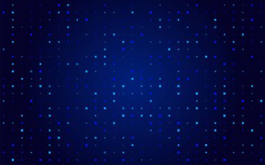 Kareli dijital veri arkaplanı. Noktalı teknoloji arkaplanı. Dijital soyut desen. Vektör grafik tasarım ögesi