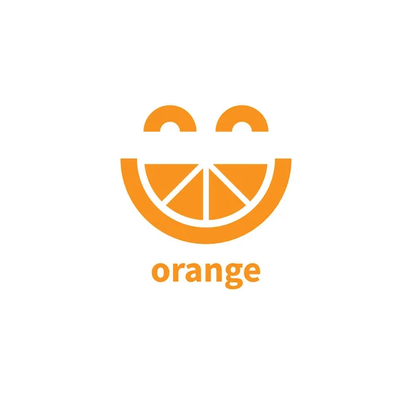 Orange logotyp. Le orange ikon — Stock vektor