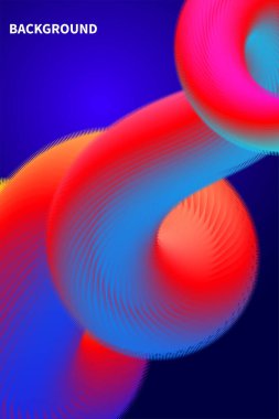 Modern poster tasarımı. Dalgalı şekilli soyut sıvı arkaplan. Kapak şablonu, broşür. Vektör grafik tasarımı