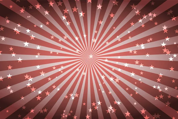 Letošní Cirkusový Plakát Paprsky Hvězdami Retro Karnevalové Tapety Vzorec Výbuchu — Stockový vektor
