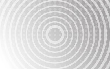 Noktalı ve daireli beyaz dijital arkaplan