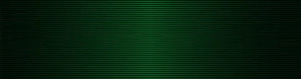 Brede gestreepte horizontale gloeiende groene achtergrond — Stockvector