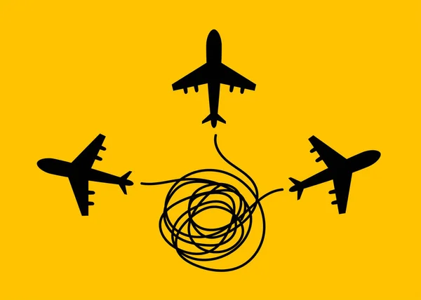 Kreativt Symbol Metafor Til Kreativitet Forretningsideer Indsigt Ikon Med Fly – Stock-vektor
