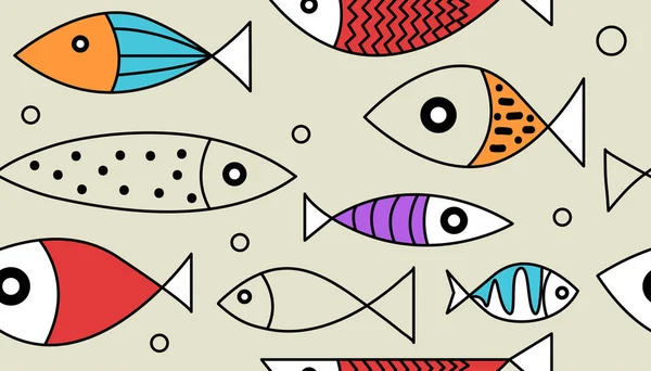 Cartoon Seamless Pattern with Catfish, Vector Illustration Stock Vector -  Illustration of wrapping, life: 272050189