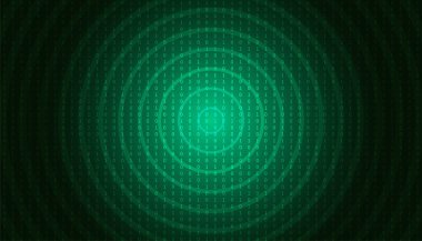 İkili kod arka planı. Veri gösterimi. Matrix soyut kavramı. Dijital siber doku. Vektör teknolojisi sembolü