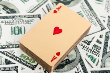 Altın poker kartları