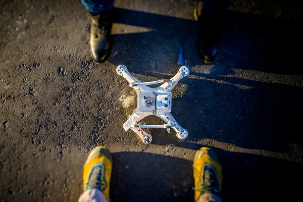 Деякі розбився drone — стокове фото