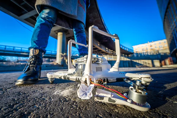 Деякі розбився drone — стокове фото