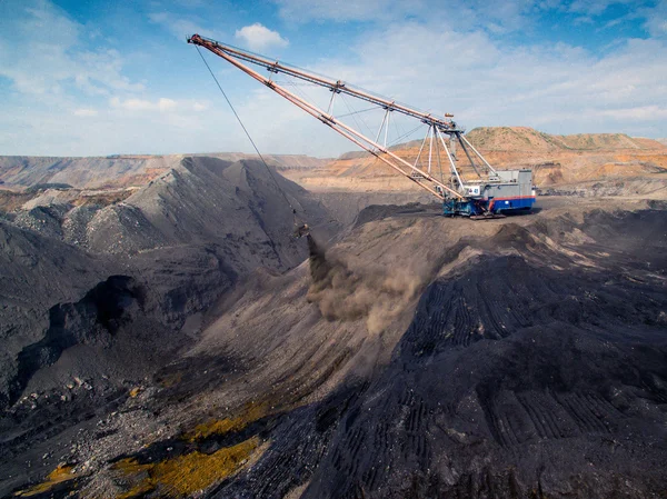 Minería de carbón a cielo abierto — Foto de Stock