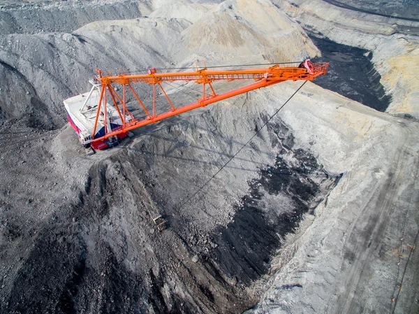 Minería de carbón a cielo abierto — Foto de Stock