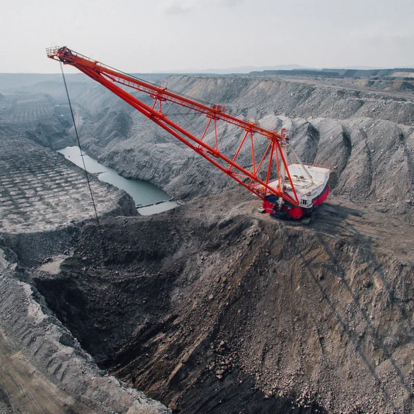 Minería de carbón a cielo abierto — Foto de Stock