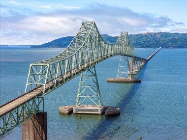 Astoria Megler Köprüsü Kolombiya Nehri Kuzeybatı Hava Aracı
