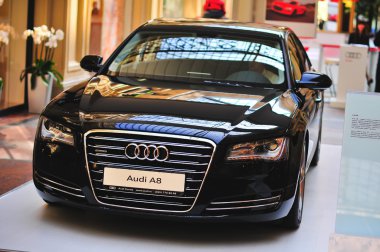Audi A8 Moskova'da sergiledi.