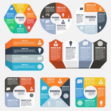 İş için tasarım öğeleri. Infographic. Vektör çizim. EPS 10