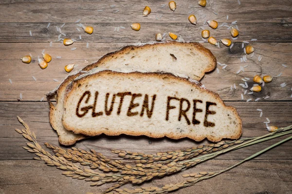 Gluten ücretsiz logo ekmek ızgara