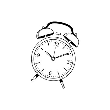 El Çekimi Retro Alarm Saat İllüstrasyonuName