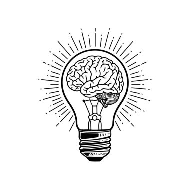 Ampul Fikri ve Zeka Kavramında İnsan Beyni Çizildi