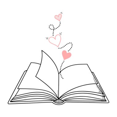 Aşkı ve hayal gücünü temsil eden Uçan Kalpler Kitabı Aç