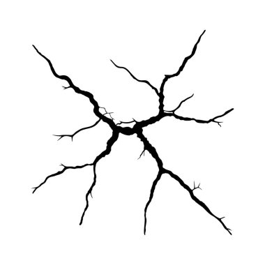 Modern sanat için duvar çatlaklarının tasviri