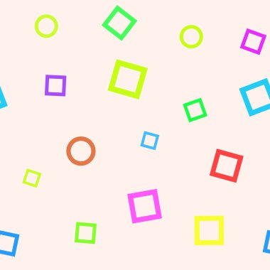 Basit seamless modeli ile daireler ve dikdörtgenler.