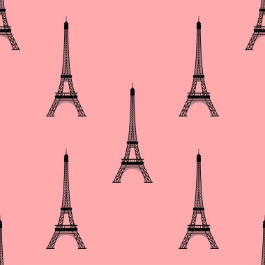 Eyfel Kulesi, Paris, Fransa. Sorunsuz arka plan.