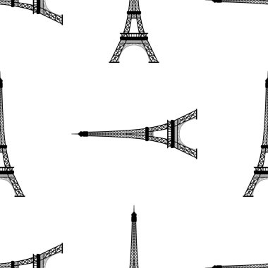 Eyfel Kulesi, Paris, Fransa. Sorunsuz arka plan.