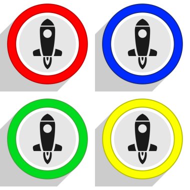 Uzay gemisi vektör semboller küme2