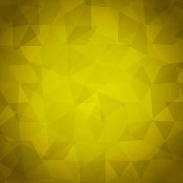 Yellow triangles background — Stock Vector