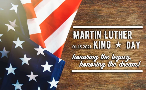 Liburan Federal Nasional Amerika Serikat Latar Belakang Martin Luther King — Stok Foto