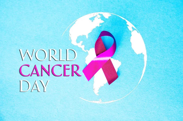 Dia Mundial Câncer Infocard Comemorar Fevereiro — Fotografia de Stock