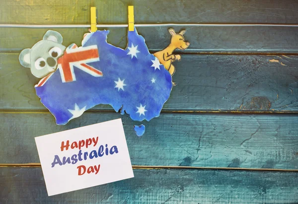 Jour férié Australie le 26 janvier. Concept - Happy Australia D — Photo