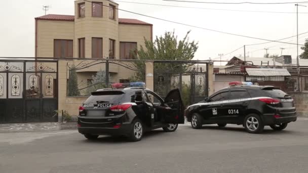 Yerevan Örményország 2019 Július Rendőrség Különleges Erői Elvitték Bűnözőket — Stock videók
